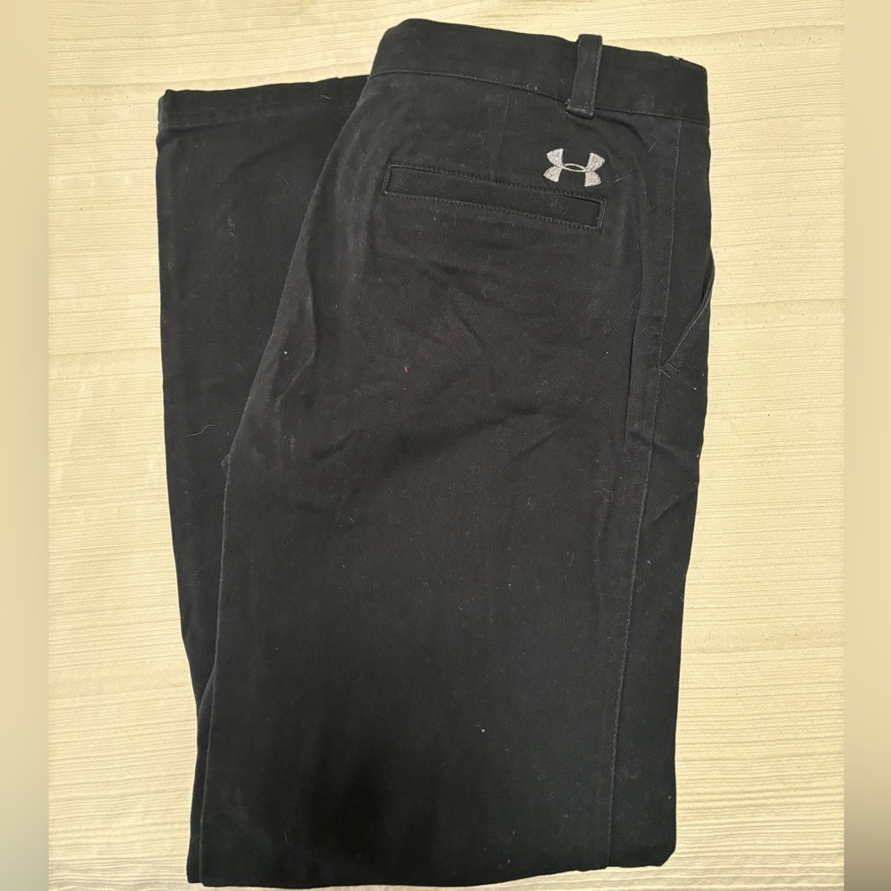 Boys Black Slacks by Under Armour youth large